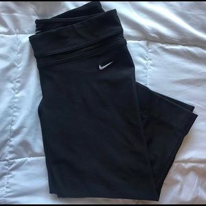 cropped wide leg nike leggings.